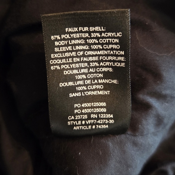 Aritzia Wilfred Free Winter Casual Funnel Neck Chunky Teddy Jacket Black Sz XXS - Picture 16 of 16